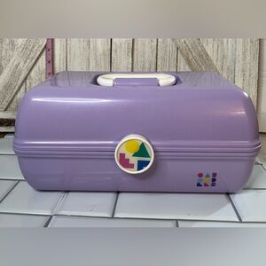 Caboodles Retro Purple Storage Box with Handle
